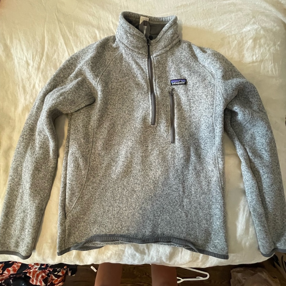 gray Patagonia better sweater pullover mens medium